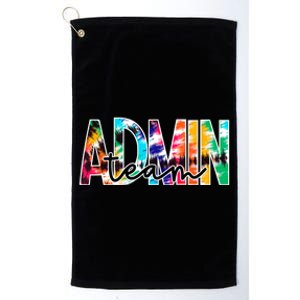 Admin Office Team Back To School Matching Group Squad Platinum Collection Golf Towel