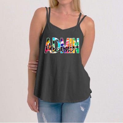 Admin Office Team Back To School Matching Group Squad Women's Strappy Tank