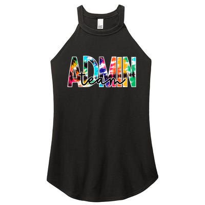 Admin Office Team Back To School Matching Group Squad Women's Perfect Tri Rocker Tank