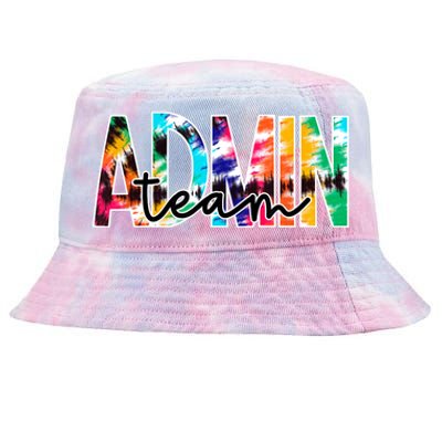 Admin Office Team Back To School Matching Group Squad Tie-Dyed Bucket Hat