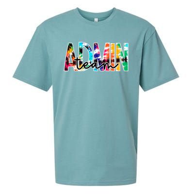 Admin Office Team Back To School Matching Group Squad Sueded Cloud Jersey T-Shirt