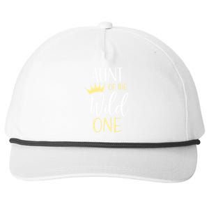 Aunt Of The Wild One First Birthday Matching Family Funny Gift Snapback Five-Panel Rope Hat