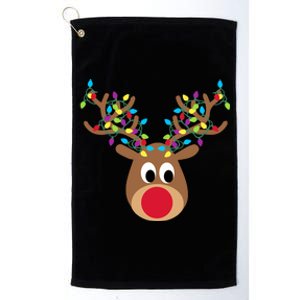 All Of The Otter Reindeer Adorable Christmas Pajama Costume Platinum Collection Golf Towel