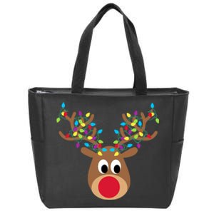 All Of The Otter Reindeer Adorable Christmas Pajama Costume Zip Tote Bag