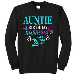 Auntie Of The Birthday Mermaid Matching Family Sweatshirt