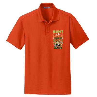 Aunt Of The Wild One Zoo Birthday Safari Jungle Animal Funny Gift Dry Zone Grid Polo