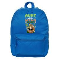 Aunt Of The Wild One Zoo Birthday Safari Jungle Animal Funny Gift 16 in Basic Backpack