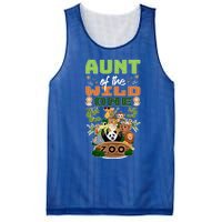 Aunt Of The Wild One Zoo Birthday Safari Jungle Animal Funny Gift Mesh Reversible Basketball Jersey Tank