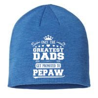 Awesome Only The Greatest Dads Get Promoted To Pepaw Gift Sustainable Beanie