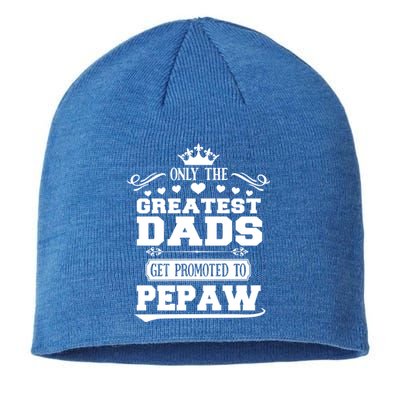 Awesome Only The Greatest Dads Get Promoted To Pepaw Gift Sustainable Beanie