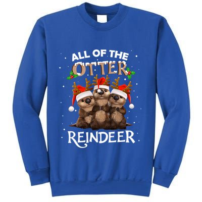 All Of The Otter Reindeer Christmas Funny Cute Gift Sweatshirt