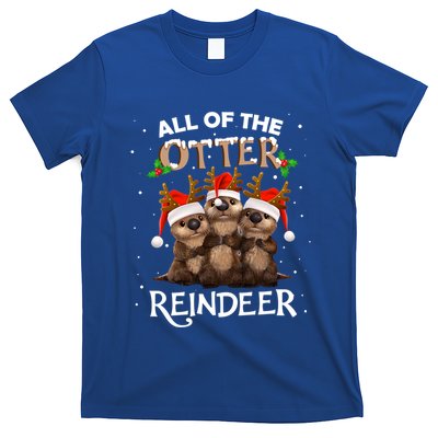 All Of The Otter Reindeer Christmas Funny Cute Gift T-Shirt