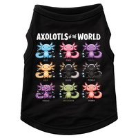 Axolotls Of The World Fun Colorful Cartoon Design Doggie Tank