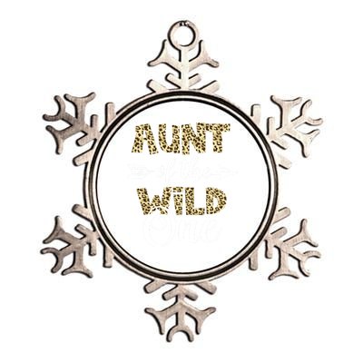 Aunt Of The Wild One Zoo Themed 1st Birthday Party Gift Metallic Star Ornament