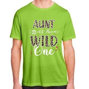 Aunt Of The Wild One Zoo Themed Leopard 1st Birthday Party Great Gift Adult ChromaSoft Performance T-Shirt