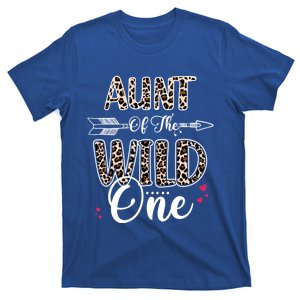 Aunt Of The Wild One Zoo Themed Leopard 1st Birthday Party Great Gift T-Shirt