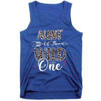 Aunt Of The Wild One Zoo Themed Leopard 1st Birthday Party Great Gift Tank Top