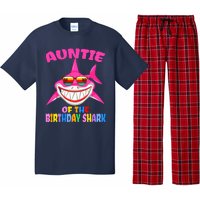 Auntie Of The Baby Birthday Shark Auntie Shark Halloween Day Pajama Set