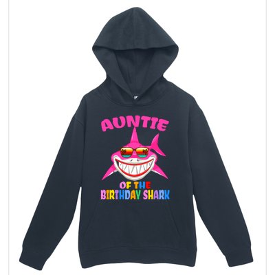 Auntie Of The Baby Birthday Shark Auntie Shark Halloween Day Urban Pullover Hoodie