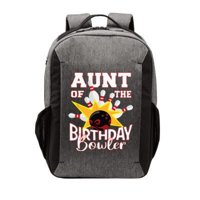 Aunt Of The Birthday Bowler Bowling Party Vector Backpack