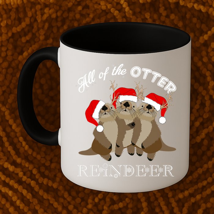 All Of The Otter Reindeer Funny Other Christmas Beaver Mug