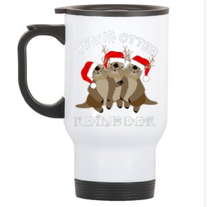 All Of The Otter Reindeer Funny Other Christmas Beaver Stainless Steel Travel Mug