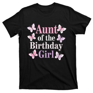 Aunt Of The Birthday Butterfly Party Matching Family T-Shirt