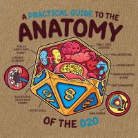 Anatomy Of The D20 Polyhedral 20 Sided Dice Funny RPG Cotton Canvas Backpack