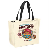 Anatomy Of The D20 Polyhedral 20 Sided Dice Funny RPG Zip Tote Bag