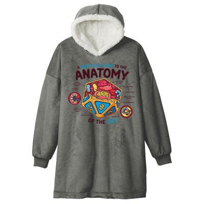 Anatomy Of The D20 Polyhedral 20 Sided Dice Funny RPG Hooded Wearable Blanket