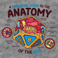 Anatomy Of The D20 Polyhedral 20 Sided Dice Funny RPG Hooded Wearable Blanket