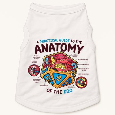 Anatomy Of The D20 Polyhedral 20 Sided Dice Funny RPG Doggie Tank