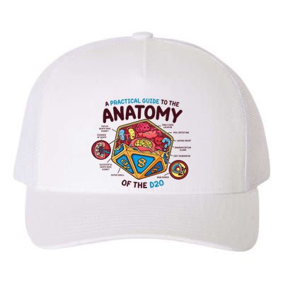 Anatomy Of The D20 Polyhedral 20 Sided Dice Funny RPG Yupoong Adult 5-Panel Trucker Hat
