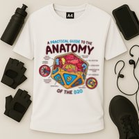 Anatomy Of The D20 Polyhedral 20 Sided Dice Funny RPG Performance Shirt