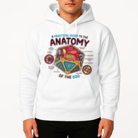 Anatomy Of The D20 Polyhedral 20 Sided Dice Funny RPG Hoodie