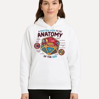 Anatomy Of The D20 Polyhedral 20 Sided Dice Funny RPG Hoodie