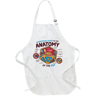 Anatomy Of The D20 Polyhedral 20 Sided Dice Funny RPG Apron
