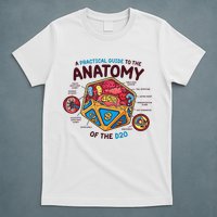 Anatomy Of The D20 Polyhedral 20 Sided Dice Funny RPG T-Shirt