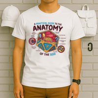 Anatomy Of The D20 Polyhedral 20 Sided Dice Funny RPG T-Shirt