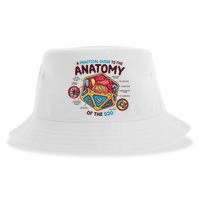 Anatomy Of The D20 Polyhedral 20 Sided Dice Funny RPG Sustainable Bucket Hat