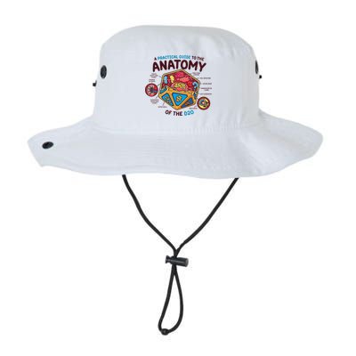 Anatomy Of The D20 Polyhedral 20 Sided Dice Funny RPG Bucket Hat