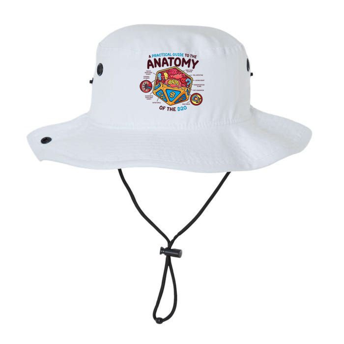 Anatomy Of The D20 Polyhedral 20 Sided Dice Funny RPG Bucket Hat