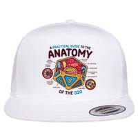 Anatomy Of The D20 Polyhedral 20 Sided Dice Funny RPG Flatbill Hat