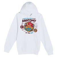 Anatomy Of The D20 Polyhedral 20 Sided Dice Funny RPG Premium Pullover Hoodie