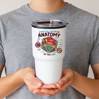 Anatomy Of The D20 Polyhedral 20 Sided Dice Funny RPG Tumbler