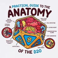 Anatomy Of The D20 Polyhedral 20 Sided Dice Funny RPG Cooling Performance Long Sleeve Crew