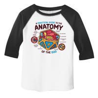 Anatomy Of The D20 Polyhedral 20 Sided Dice Funny RPG Toddler Fine Jersey T-Shirt