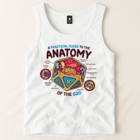 Anatomy Of The D20 Polyhedral 20 Sided Dice Funny RPG Tank Top
