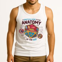 Anatomy Of The D20 Polyhedral 20 Sided Dice Funny RPG Tank Top