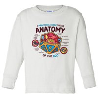 Anatomy Of The D20 Polyhedral 20 Sided Dice Funny RPG Toddler Long Sleeve Shirt